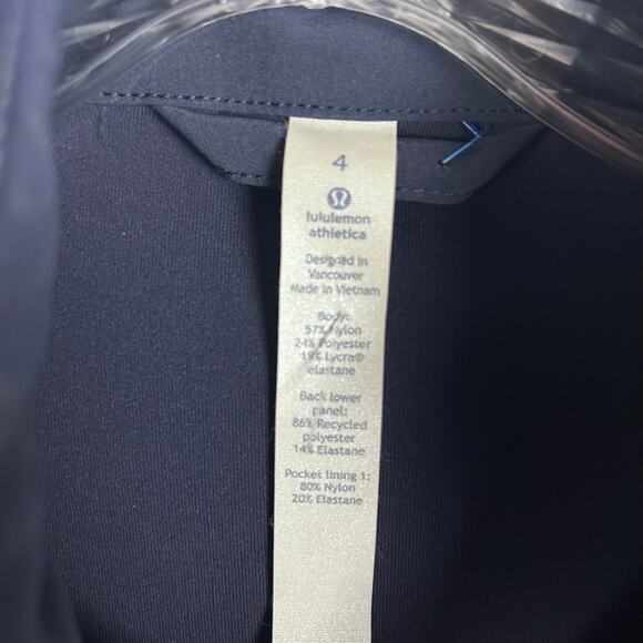 Lululemon Cardio Squad Jacket Midnight Blue Running Walking Women’s Size 4 - Picture 7 of 11